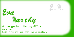 eva marthy business card